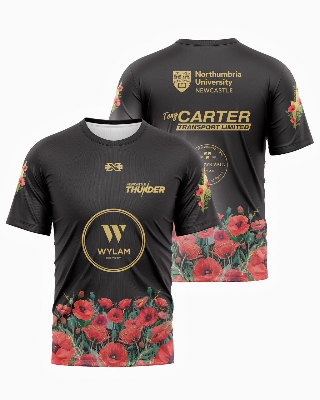 Newcastle Thunder 2026 Armed Forces Warmup Tee